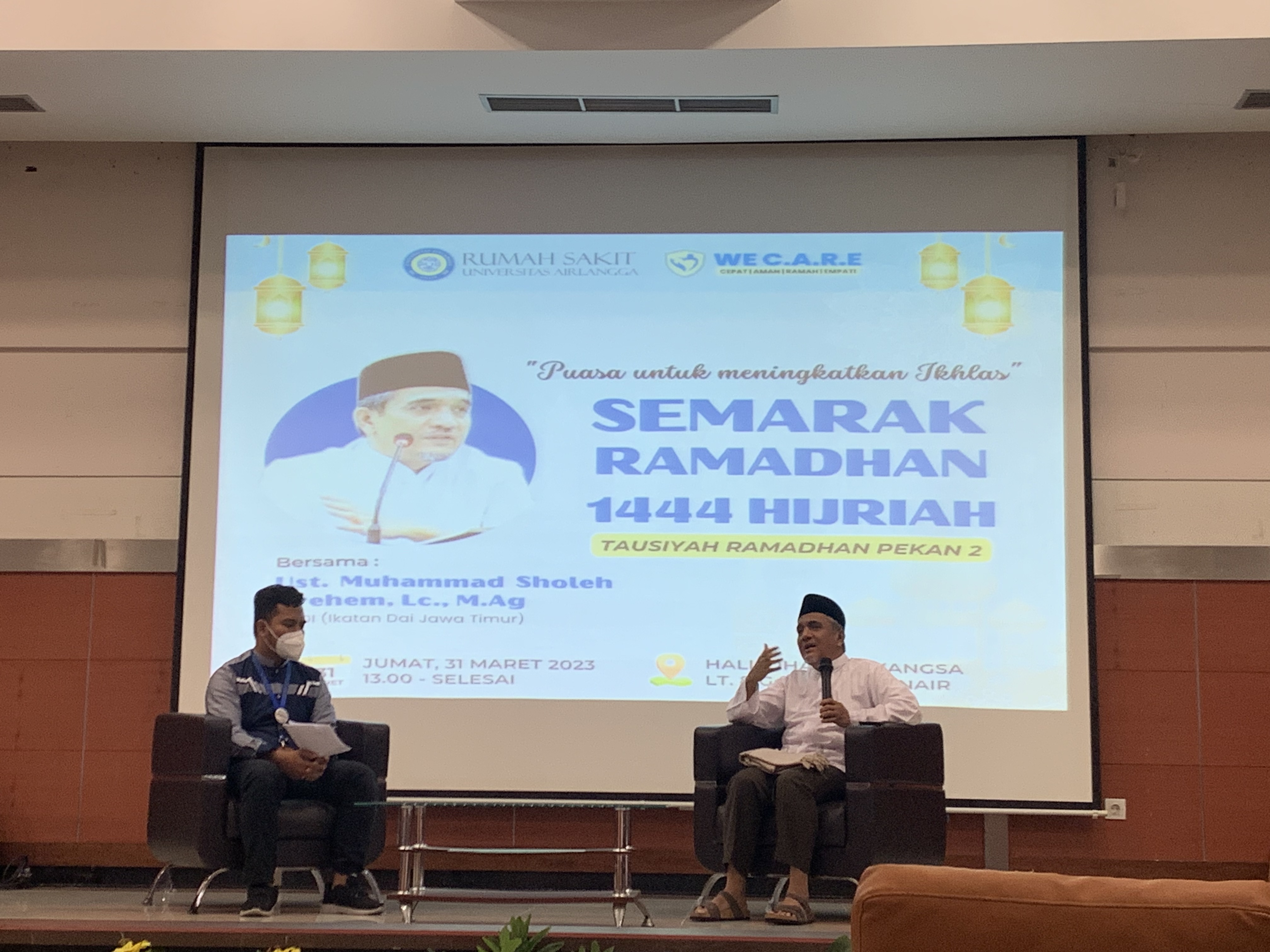 Semarak Ramadhan 1444 H, RSUA Gelar Kajian Bertajuk "Puasa untuk Meningkatkan Ikhlas"