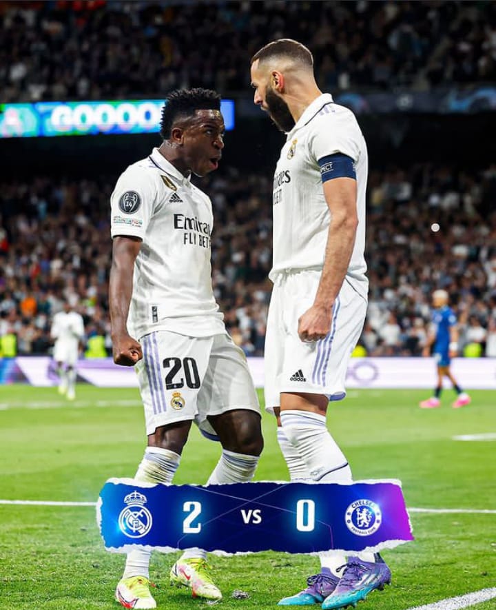 Menang 2-0, Madrid Menang Mudah Lawan Chelsea