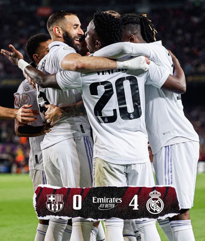 Menang 4-0. Benzema Bawa Madrid Pecundangi Barcelona di Camp Nou