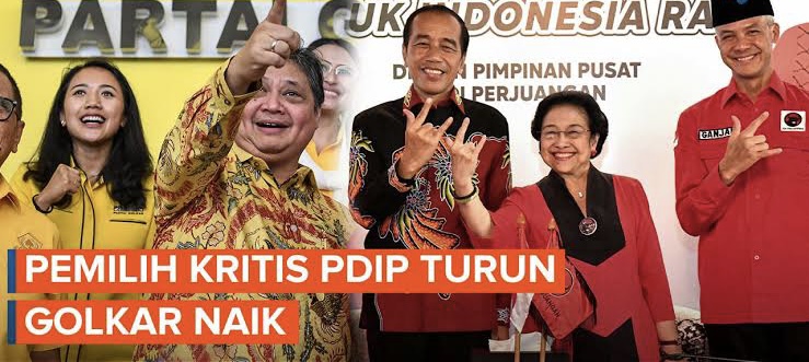 Survei SMRC: PDIP Turun, Golkar Menguat!