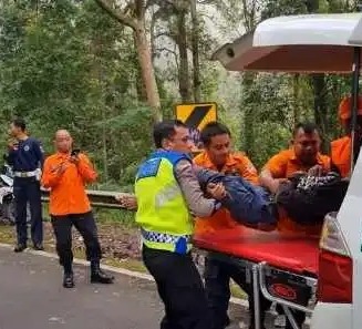 Tikungan JT Sarangan Kembali Menelan Korban, Remaja Sukoharjo Patah Tulang