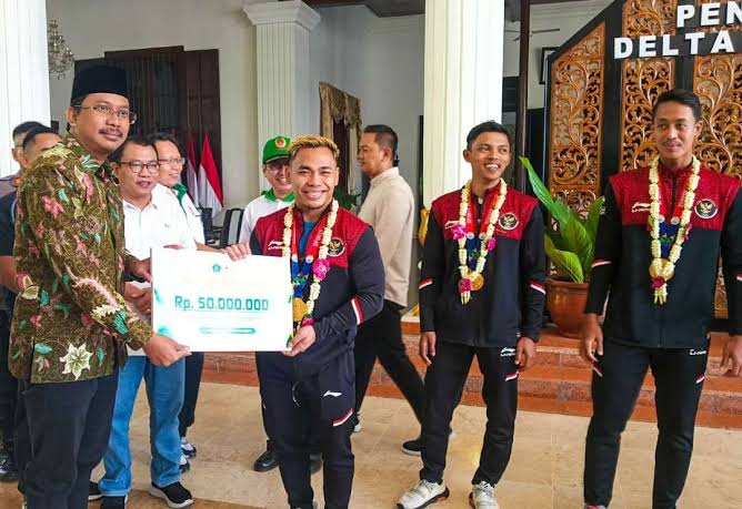 Bupati Sidoarjo Beri Bonus Atlet Peraih Medali SEA Games Kamboja