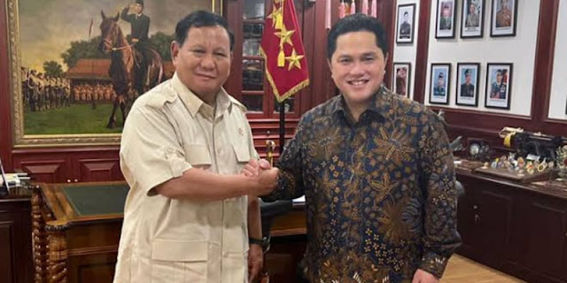 Pengamat: Daripada Ganjar Pranowo, Erick Thohir Lebih Nyaman dengan Prabowo