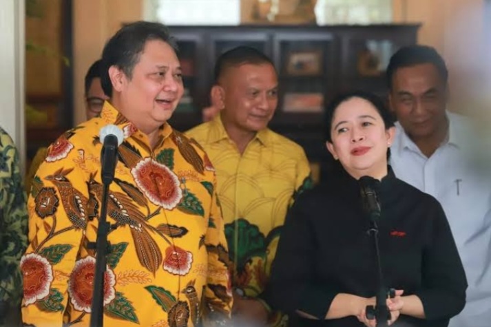 Bertemu Puan, Airlangga Bahas Teknis KIB