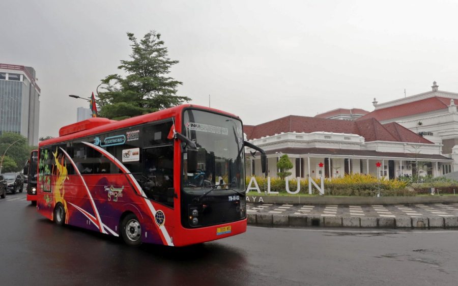 Bus Listrik Bekas Operasional G20 di Surabaya Terbengkalai!