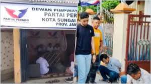 Polisi Gerebek Pesta Sabu di Kantor Partai Perindo Kota Sungai Penuh!