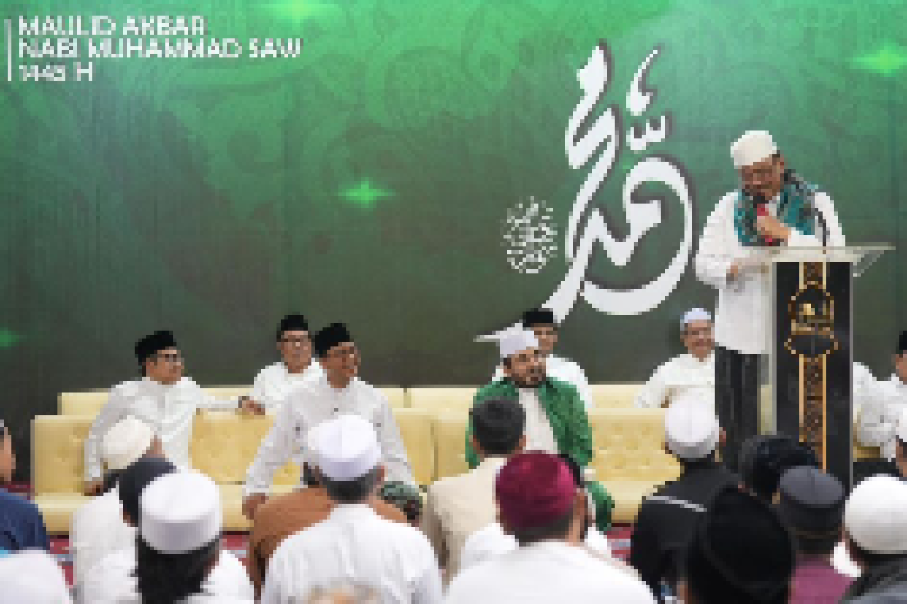 Acara Maulid Nabi, Rakyat Doakan Pasangan AMIN Menang Pilpres