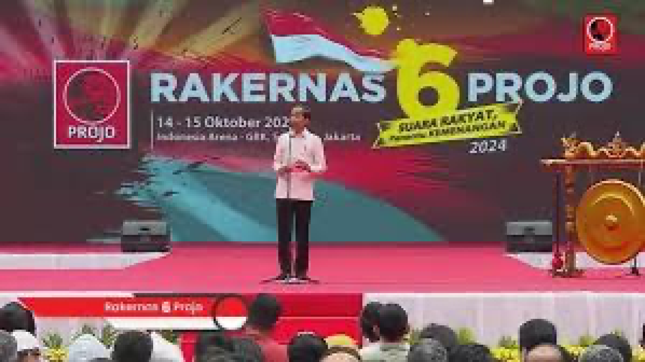 Jokowi Buka Rakernas Projo, Gibran Pulang Cepat dan Deklarasi di Rumah Prabowo