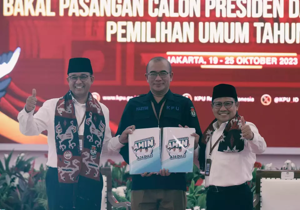 Pasangan AMIN Resmi Jadi Peserta Pemilu 2024