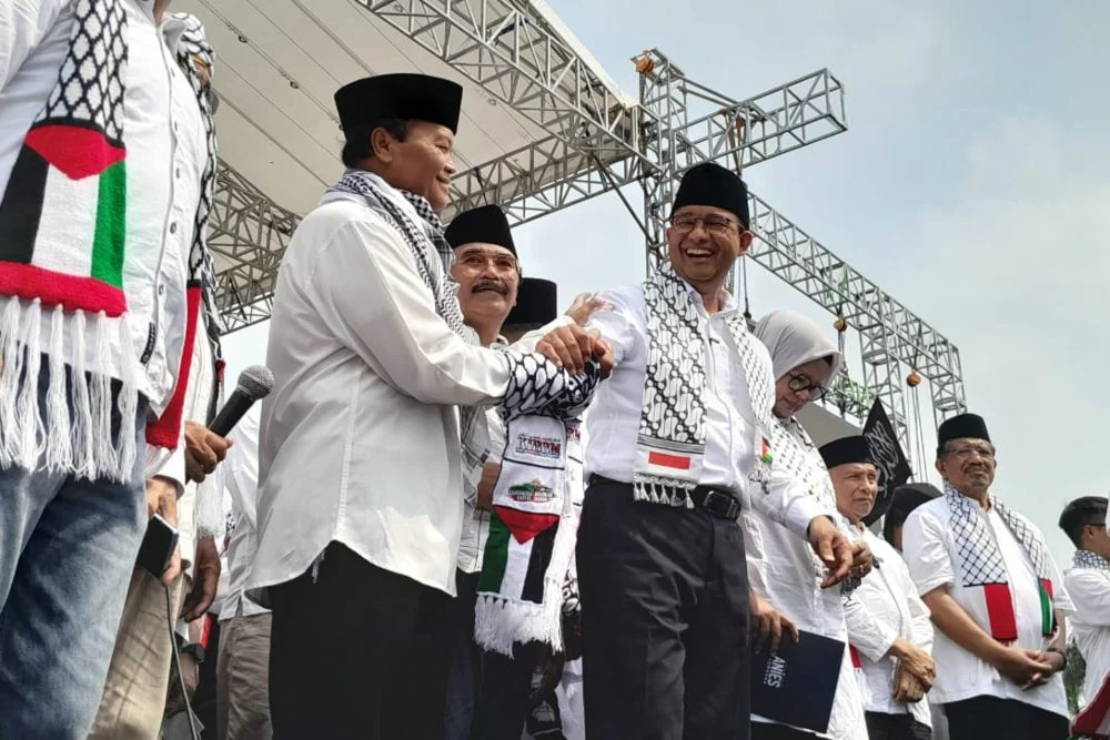 Bacapres Koalisi Perubahan di Monas Jakarta, "Hey Hoo, Occupation No More"