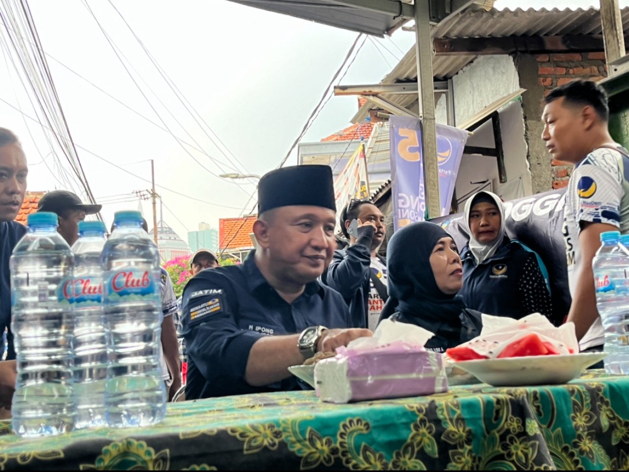 Lanjutan Kampanye, Ipong Ditemani Caleg DPRD Asal Kota Surabaya