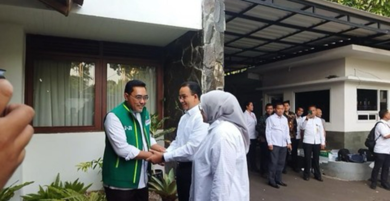 Anies Tiba di Rumah Cak Imin Jelang Debat Cawapres