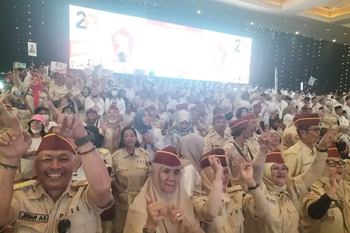 Kader Gerindra Seluruh Indonesia Joget "Gemoy" di JIExpo