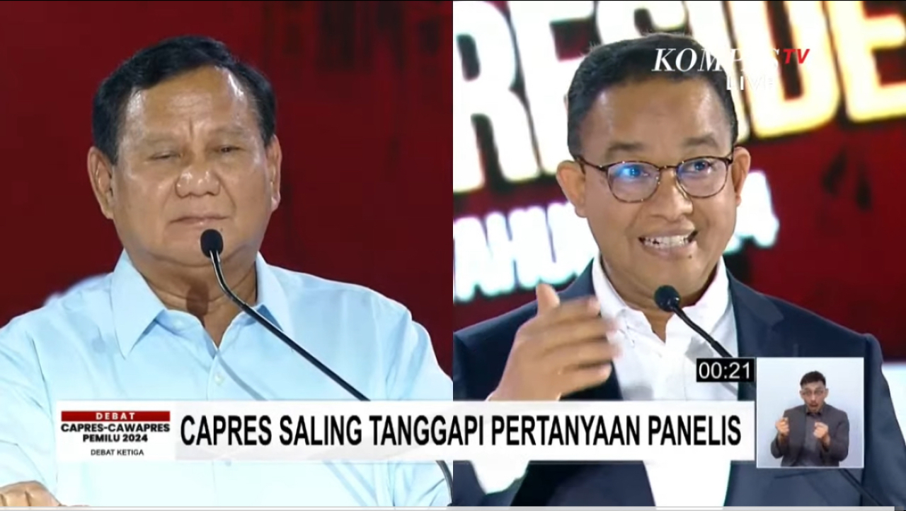 Senyuman Anies Usai Prabowo Bilang Tak Pantas Bicara Etik!