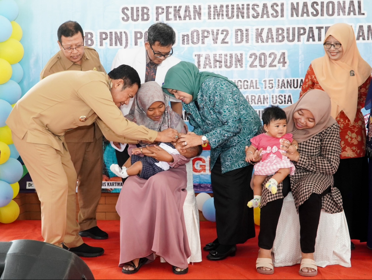 Sebanyak 128.886 Anak Lamongan Peroleh Vaksin Sub PIN Polio