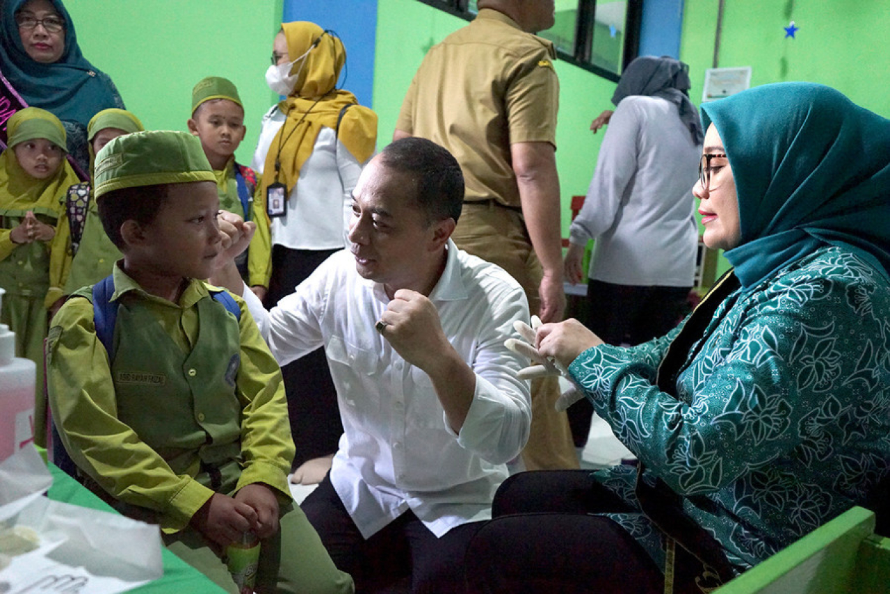 Wow, Sub PIN Polio Surabaya Lebihi Target pada Putaran Kedua