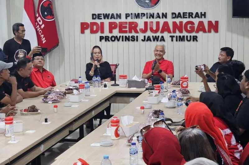 Kunjungi Jatim, Ganjar Berikan Motivasi untuk Semua Caleg