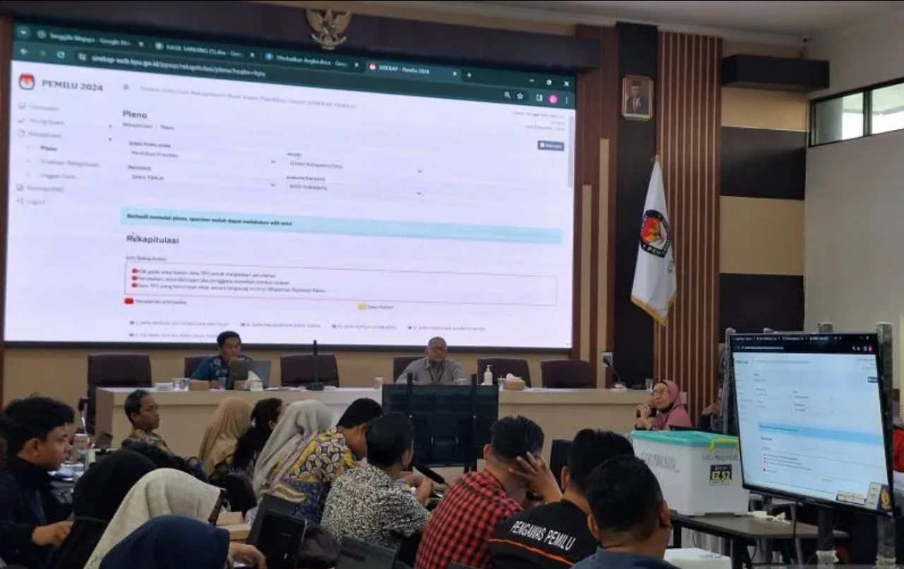 Perpanjang Rekapitulasi, KPU Surabaya Ajukan Rekomendasi ke Bawaslu