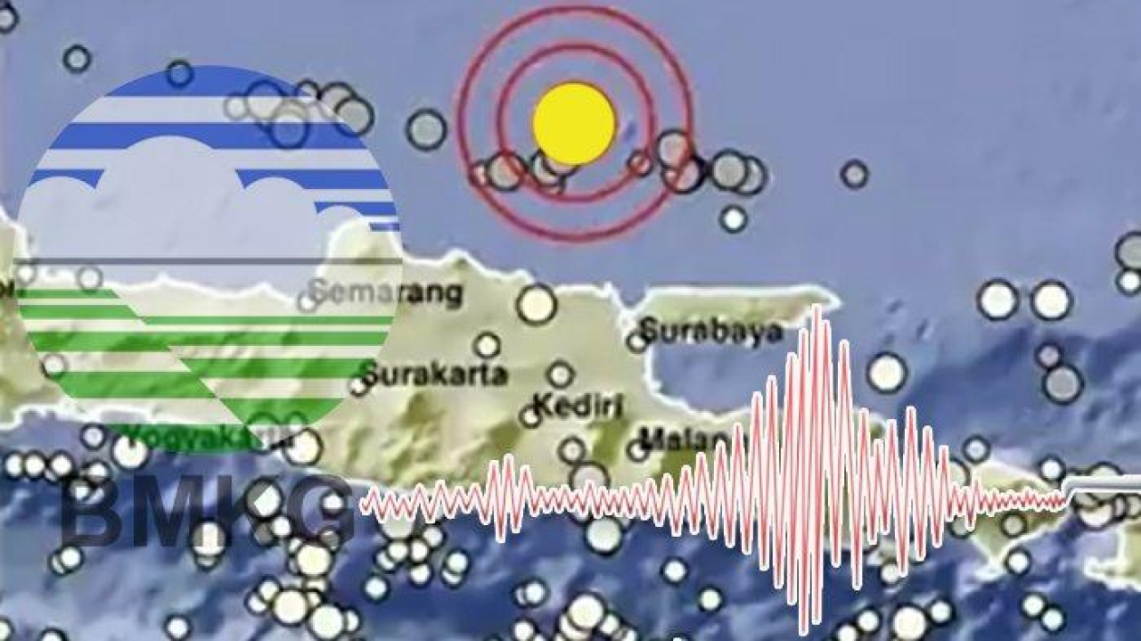 Lagi, Gempa di Tuban 5.6 M, Kedalaman 10 KM Terasa hingga Surabaya