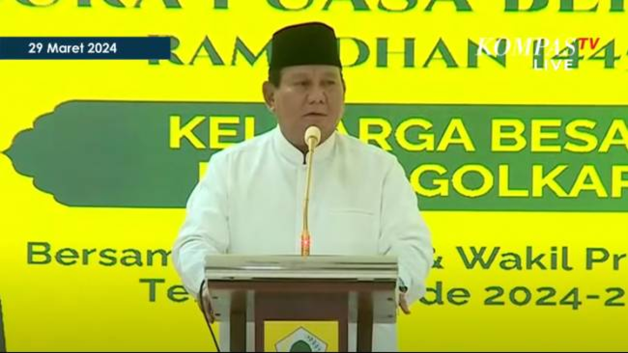 Besok, Prabowo Laksanakan Salat Idul Fitri di Kebayoran Baru