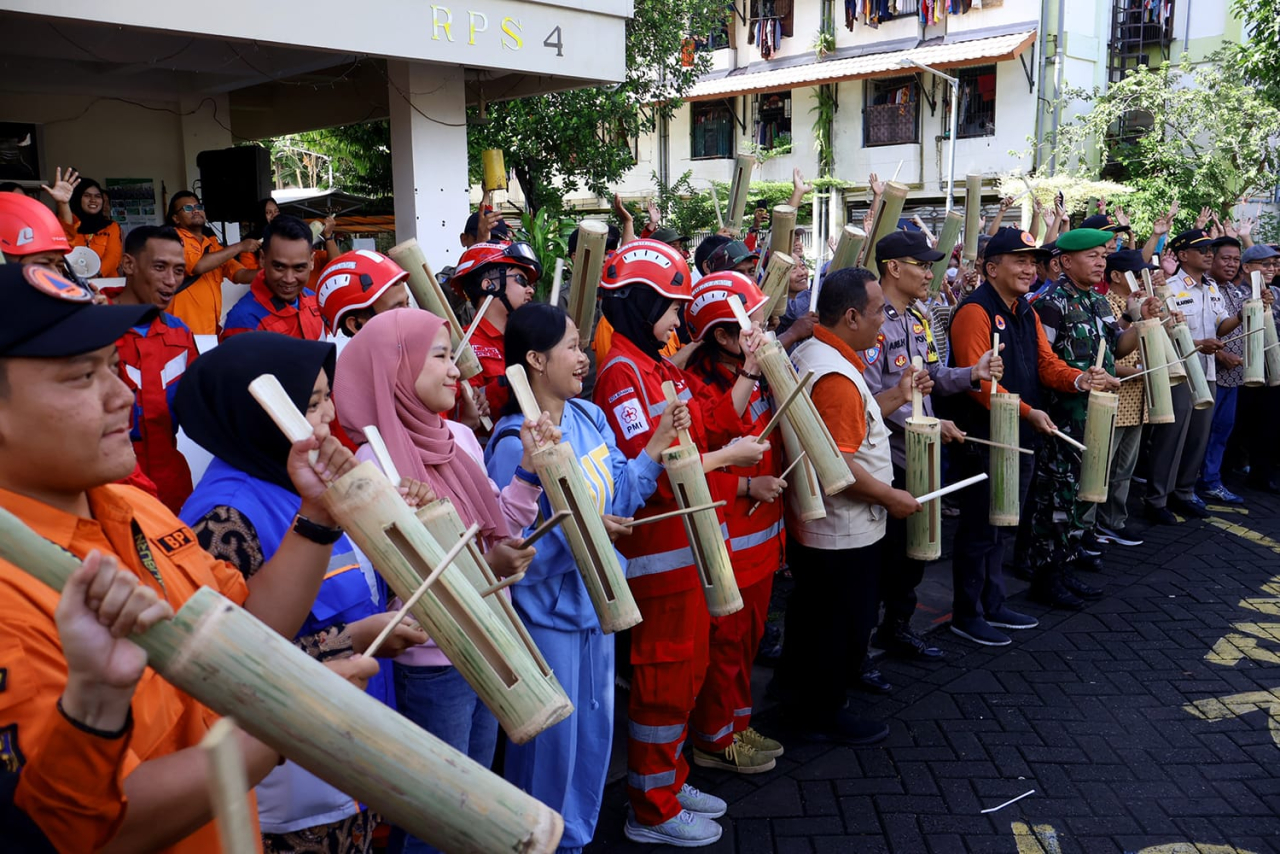 Simulasi Siaga Bencana, Pemkot Surabaya Libatkan Masyarakat dan Forkopimcam