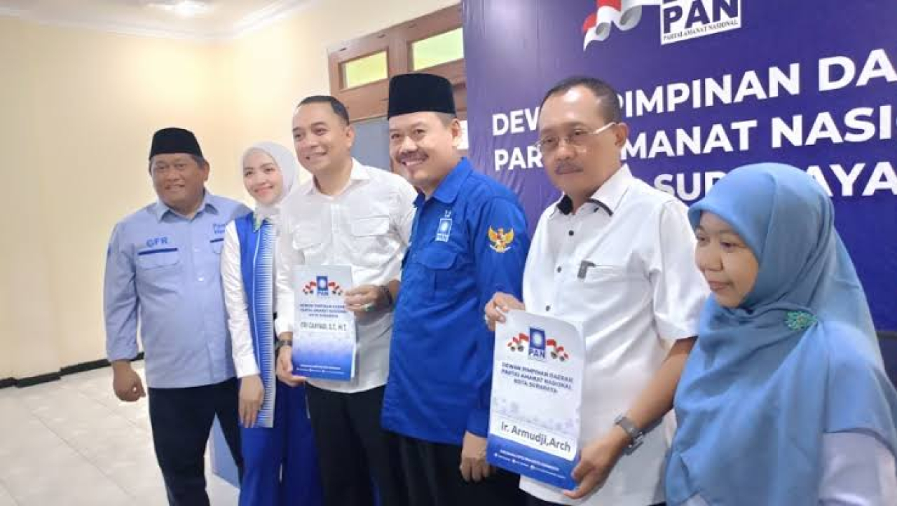 Terus Berlanjut, Eri-Armuji Daftar ke PAN untuk Pilwali Surabaya