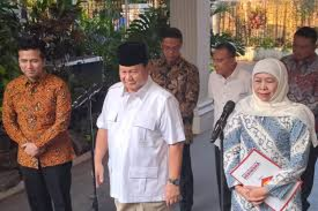 Prabowo: Gerindra Akan Usung Khofifah-Emil di Pilkada Jatim