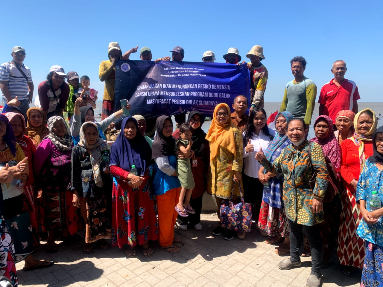Edukasi Gizi Laut oleh FKH UNAIR untuk Lansia di Bulak Surabaya