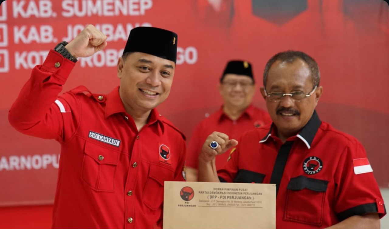 PDIP Resmi Serahkan Rekomendasi ke Bacakada di Jatim, Berikut Daftarnya!