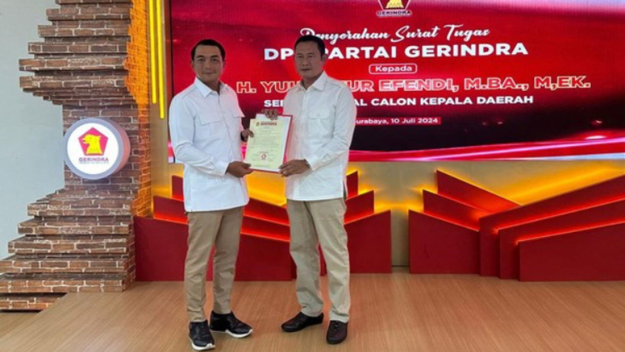 Gerindra Resmi Serahkan Surat Tugas untuk Pak Yes di Pilbup Lamongan