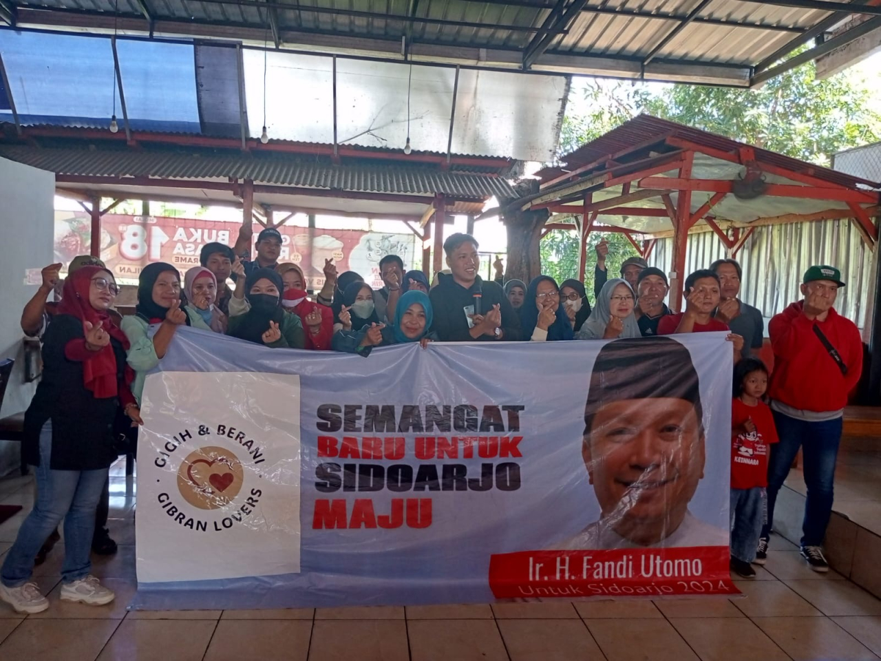 Gibran Lovers Support Pencalonan Fandi Utomo Dalam Pemilihan Bupati Sidoarjo 2024