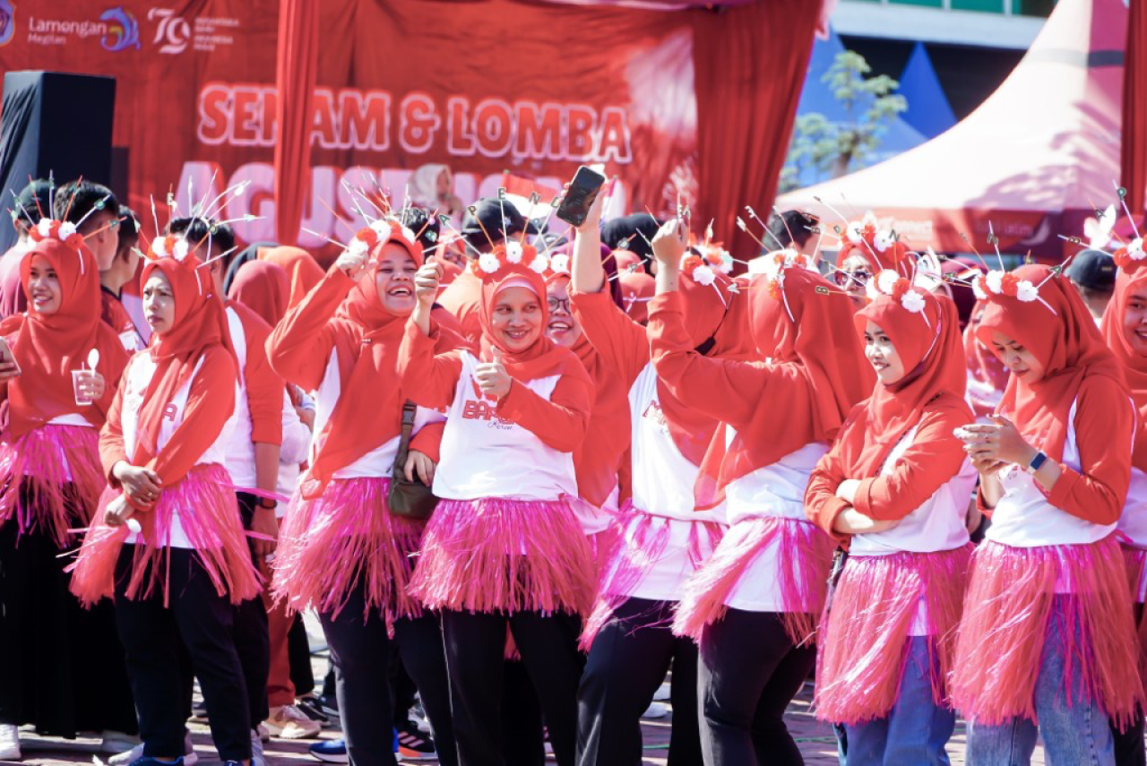 Peringati HUT Kemerdekaan ke-79, Lamongan Lomba Mewarnai Penuh Semangat!