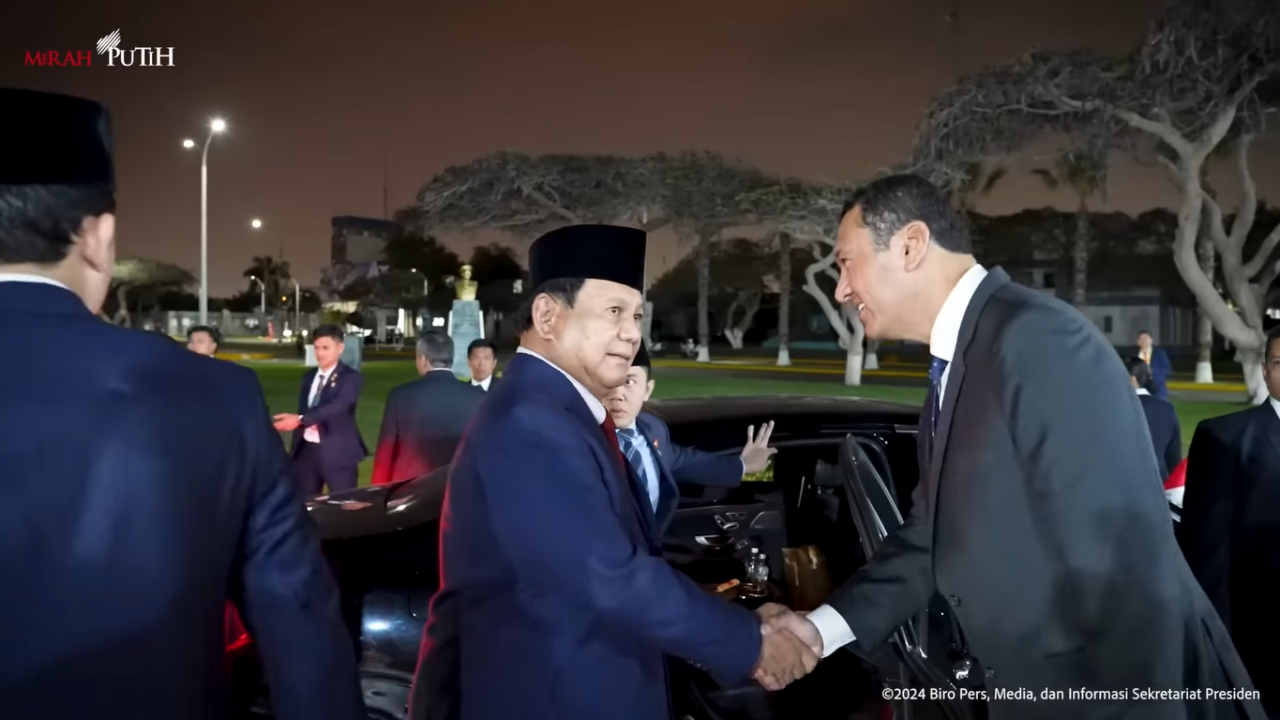 Bersiap Hadiri KTT APEC, Prabowo Sudah Tiba di Peru