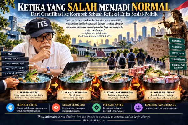 KETIKA YANG SALAH MENJADI NORMALDari The Boiling Frog Syndrome ke Normalisasi Gratifikasi dan Korupsi: Sebuah Refleksi Etika Sosial-Politik